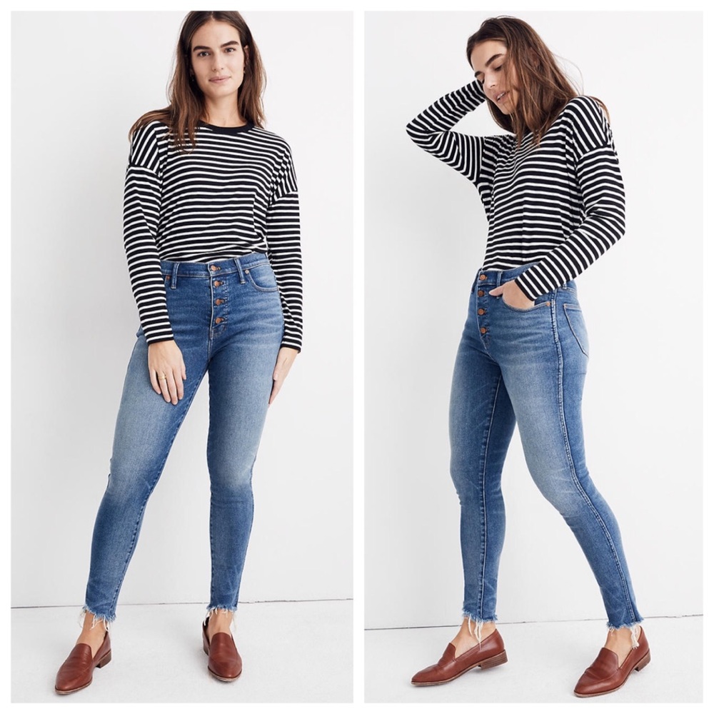 NWT Madewell 10" High-Rise Skinny Jeans in Cordova